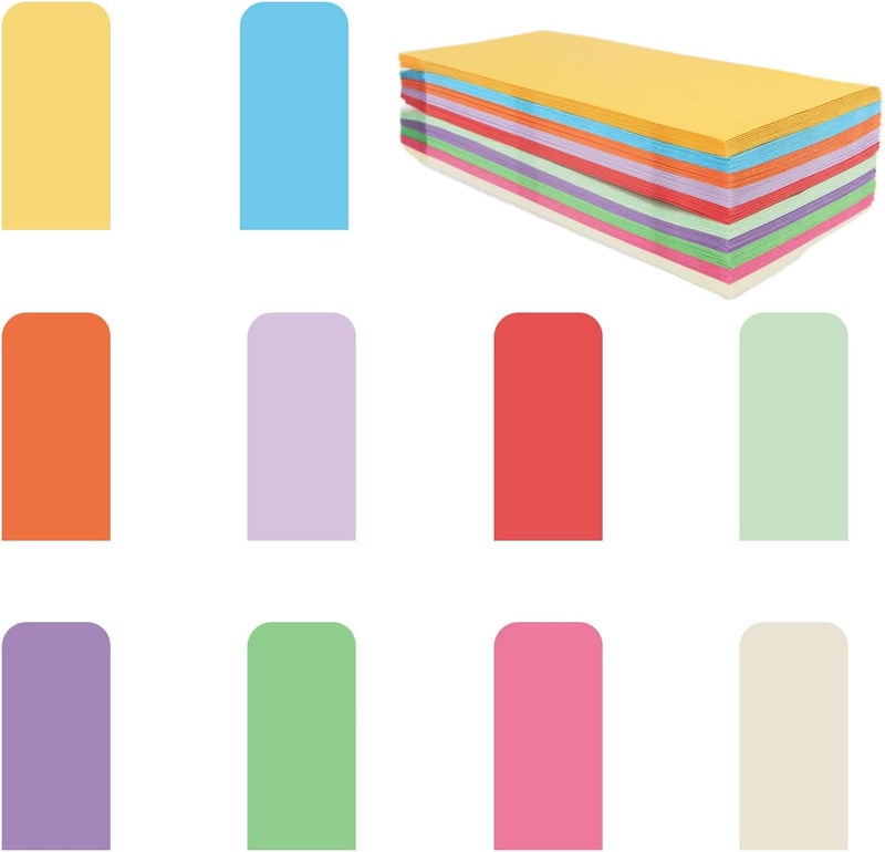 xflyxin Cash Envelopes 120 Pack 3.5x6.5inch,Colored envelope，Seed envelope，Coin envelope，Colored envelopes for cash, budgets, checks, coins, tickets, jewelry, small items - Image 1